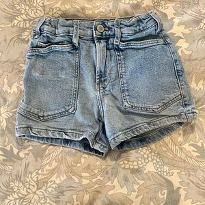Zara Girl’s High-Rise Light Blue Denim Shorts